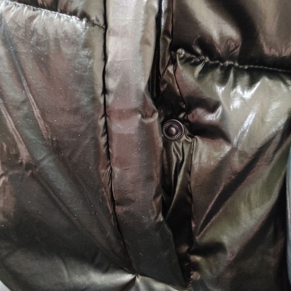 NWT Women's GAP Dark Olive Big Puff Primaloft Cropped Oversized Jacket ~ XXL - Picture 9 of 16